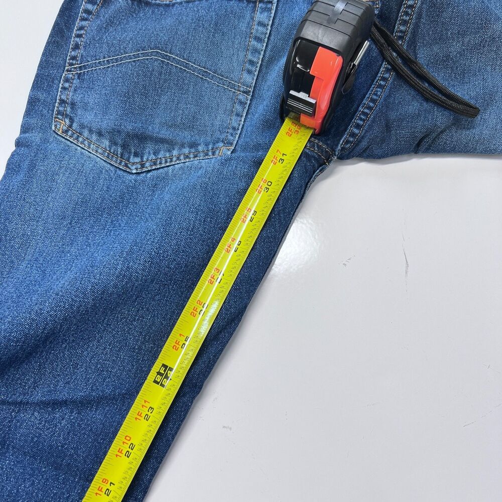 Armani Jeans J23 Slim Men’s 30x34 Blue Button Fly Straight Denim Pants - Picture 6 of 8